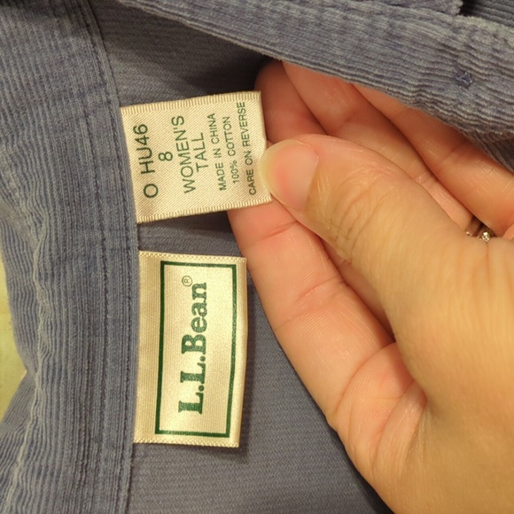 LL Bean Size 8 Women's Tall Button up Dress - Picture 3 of 4